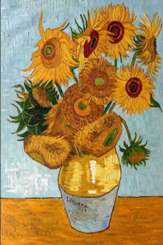 "Sunflowers," by Vincent Van Gogh, 1888