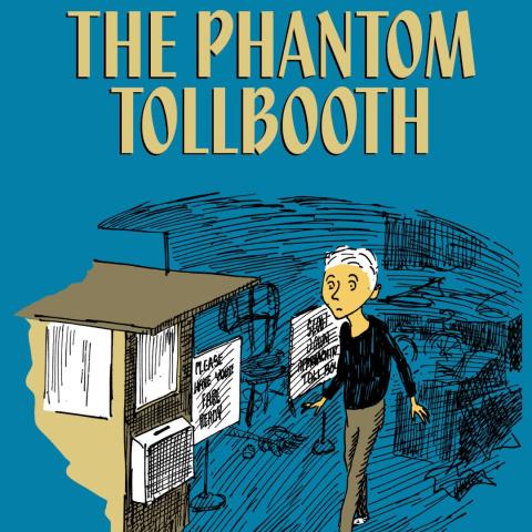 Blue background with gold lettering; young boy; mysterious setting. For further info. on artwork and/or production, email info@stagecrafters.org or www.concordtheatricals.com