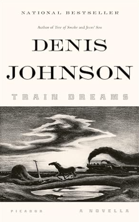 Western landscape with horse in black and white 