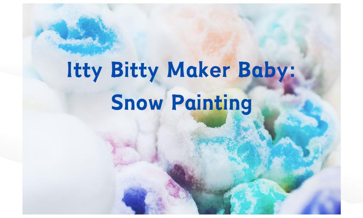 Snow painted with watercolors. 