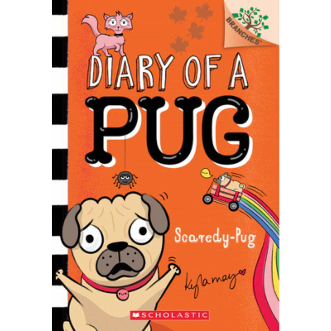 Scaredy-Pug: A Branches Book (Diary of a Pug #5) By Kyla May, Kyla May (Illustrator) Cover Image